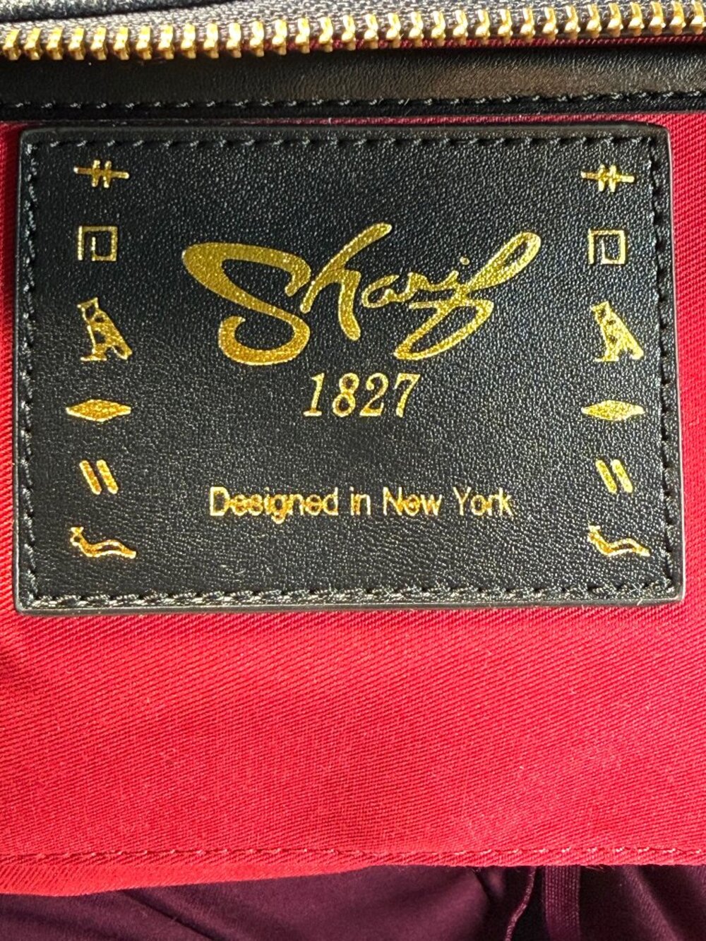Sharif 1827 Legacy Rare Quilted Denim Rhinestone Satchel Crossbody Bag - Picture 14 of 14